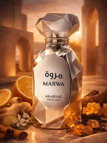 Odlewka orientalnego aromatu My Perfumes Arabiyat Prestige Marwa od Perfame. Ciepłe, słodkie nuty otulają luksusowym i tajemniczym blaskiem.
