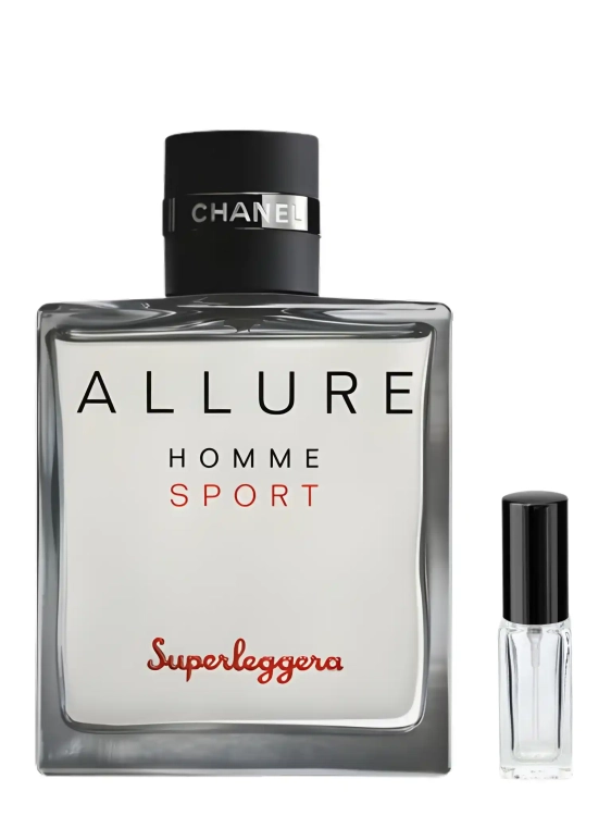 Odlewka dynamicznego zapachu Chanel Allure Homme Sport Superleggera od Perfame. Cytrusy i nuty drzewne budują sportową, świeżą kompozycję.
