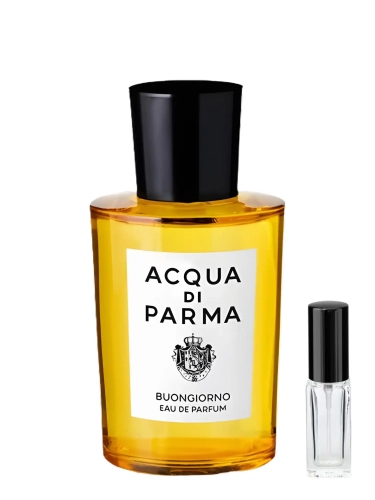 zklana odlewka świetlistego aromatu Acqua Di Parma Boungiorno z kolekcji Perfame. Cytrynowe i świeże akordy przywodzą na myśl słoneczny poranek.