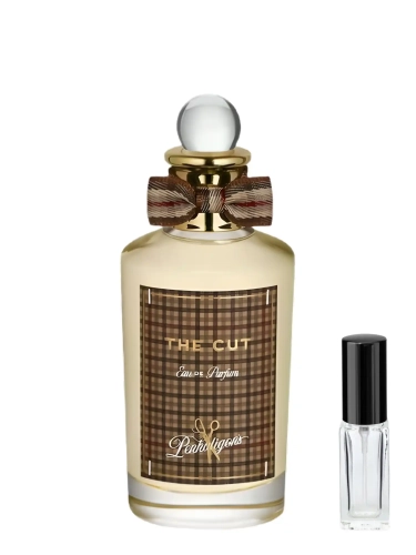 Odlewka eleganckiej wody Penhaligon's The Cut z kolekcji Perfame. Drzewne i aromatyczne akordy podkreślają klasyczny, brytyjski sznyt.