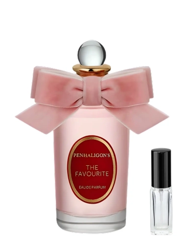 Szklana odlewka pudrowej kompozycji Penhaligon's The Favourite dostępna w Perfame. Nuty fiołka, irysa i piżma tworzą arystokratyczny aromat.