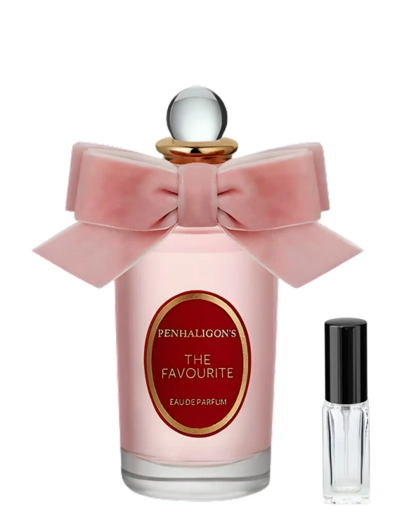 Szklana odlewka pudrowej kompozycji Penhaligon's The Favourite dostępna w Perfame. Nuty fiołka, irysa i piżma tworzą arystokratyczny aromat.
