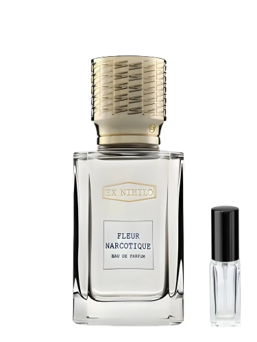 Odlewka uzależniającej kompozycji Ex Nihilo Fleur Narcotique od Perfame. Piwonia, brzoskwinia i jaśmin łączą się w potężny, kwiatowy eliksir.