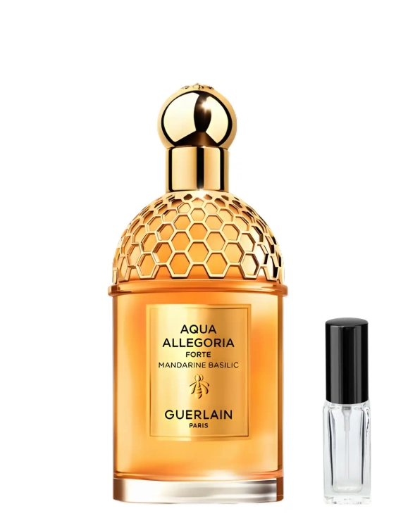 Aqua Allegoria Forte Mandarine Basilic Guerlain - odlewka ekskluzywnych perfum dostępna w Perfame. Intensywny, cytrusowo-ziołowy zapach pełen energii.