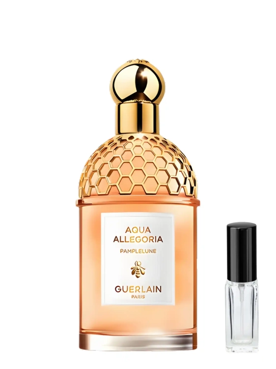 Odlewka wibrującej kompozycji Guerlain Aqua Allegoria Pamplelune w ofercie Perfame. Nuty grejpfruta i paczuli zapewniają gorzko-słodkie orzeźwienie.