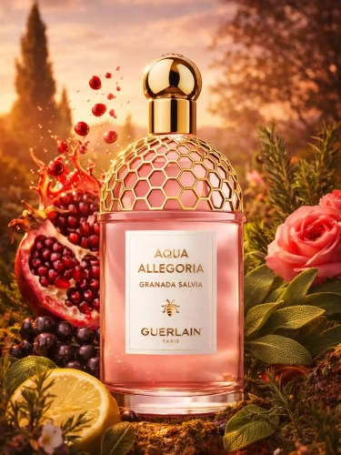 Odlewka soczystego aromatu Guerlain Granada Salvia w ofercie Perfame. Owoc granatu i szałwia tworzą pyszną, orzeźwiającą mieszankę.
