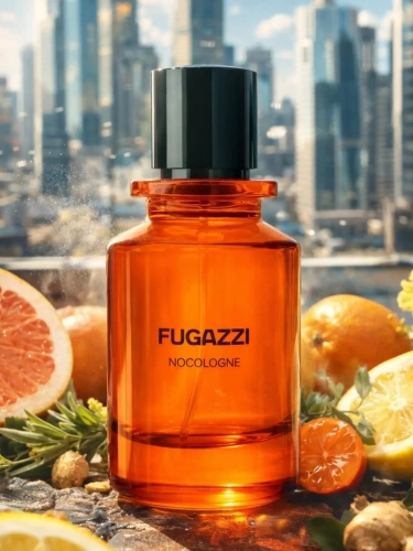 Szklana odlewka orzeźwiającej kompozycji Fugazzi Nocologne dostępna w Perfame. Cytrusowe i ziołowe akordy zapewniają intensywną, wibrującą świeżość.