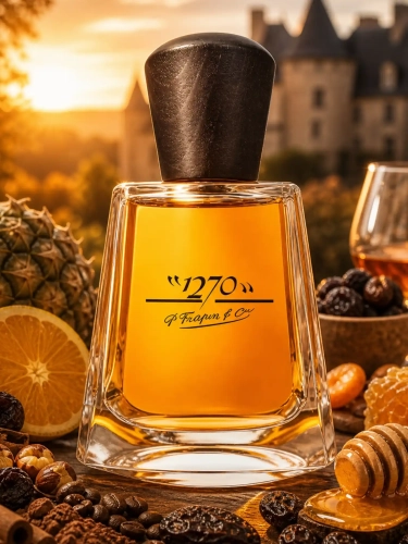 Odlewka szlachetnego aromatu Frapin 1270 dostępna w Perfame. Nuty koniaku, miodu i przypraw tworzą głęboki, luksusowy eliksir o wielowiekowej tradycji.