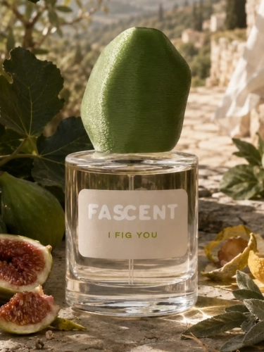 Odlewka zielonej kompozycji Fascent I Fig You od Perfame. Nuty soczystej figi i liści otulają radosnym, naturalnym blaskiem.