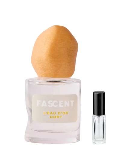 Odlewka lśniącego aromatu Fascent L'eau D'or Dort w ofercie Perfame. Świetliste, ciepłe akordy budują luksusowy, słoneczny eliksir.