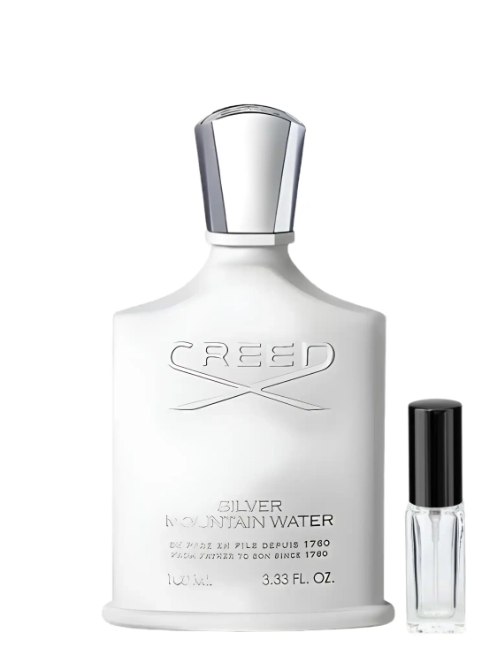 Odlewka chłodnego zapachu Creed Silver Mountain Water od Perfame. Zielona herbata i czarna porzeczka przywodzą na myśl górskie powietrze.
