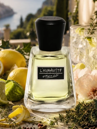 Odlewka świeżego zapachu Frapin L'Humaniste dostępna w Perfame. Gin, cytrusy i przyprawy tworzą elegancką kompozycję.