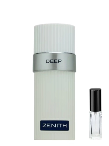 Szklana odlewka głębokiej kompozycji Zenith Deep dostępna w Perfame. Ciemne nuty drzewne i bursztyn tworzą wieczorowy klimat.