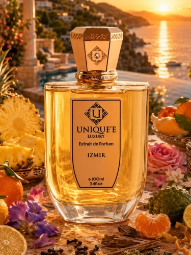 Odlewka świeżego aromatu Unique'e Luxury Izmir w ofercie Perfame. Cytrusowe i owocowe akordy kreują wakacyjny klimat.