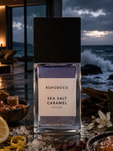 Odlewka kontrastowej kompozycji Sea Salt &amp; Caramel od Perfame. Sól morska i słodki karmel tworzą uzależniający aromat.
