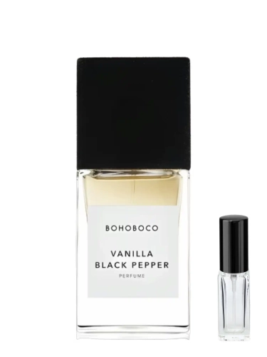 Szklana odlewka intrygującego zapachu Vanilla &amp; Black Pepper od Perfame. Słodka wanilia i ostry pieprz budują unikalny charakter.