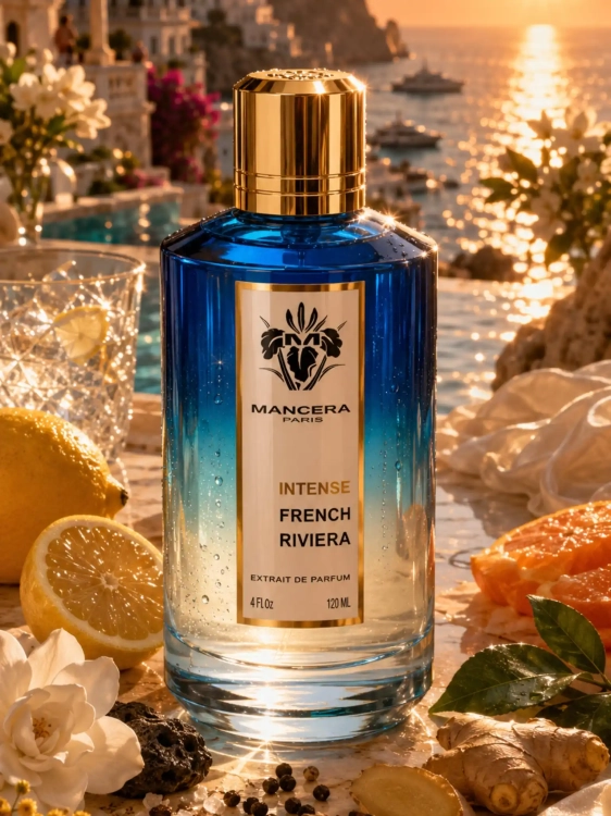 Odlewka rześkiego zapachu Mancera Intense French Riviera dostępna w Perfame. Morska sól i soczyste cytrusy oddają letni klimat Lazurowego Wybrzeża.
