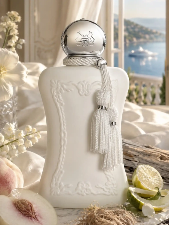 Odlewka świetlistej wody Parfums De Marly Valaya w ofercie Perfame. Białe kwiaty i szlachetne piżmo budują aurę nieskazitelnej, luksusowej elegancji.