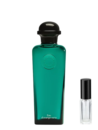 Szklana odlewka kultowej kompozycji Hermès Eau d'Orange Verte od Perfame. Intensywna pomarańcza, cytryna i mięta zapewniają klasyczne, niezwykle rześkie orzeźwienie.