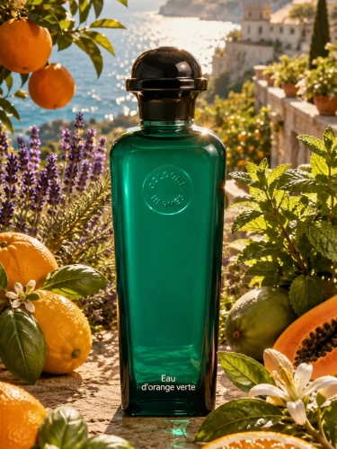 Szklana odlewka kultowej kompozycji Hermès Eau d'Orange Verte od Perfame. Intensywna pomarańcza, cytryna i mięta zapewniają klasyczne, niezwykle rześkie orzeźwienie.