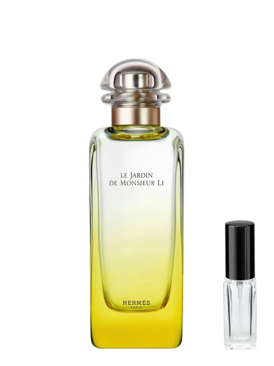 Szklana odlewka harmonijnego aromatu Hermès Le Jardin de Monsieur Li dostępna w Perfame. Kumkwat i jaśmin wprowadzają w stan orientalnego spokoju.
