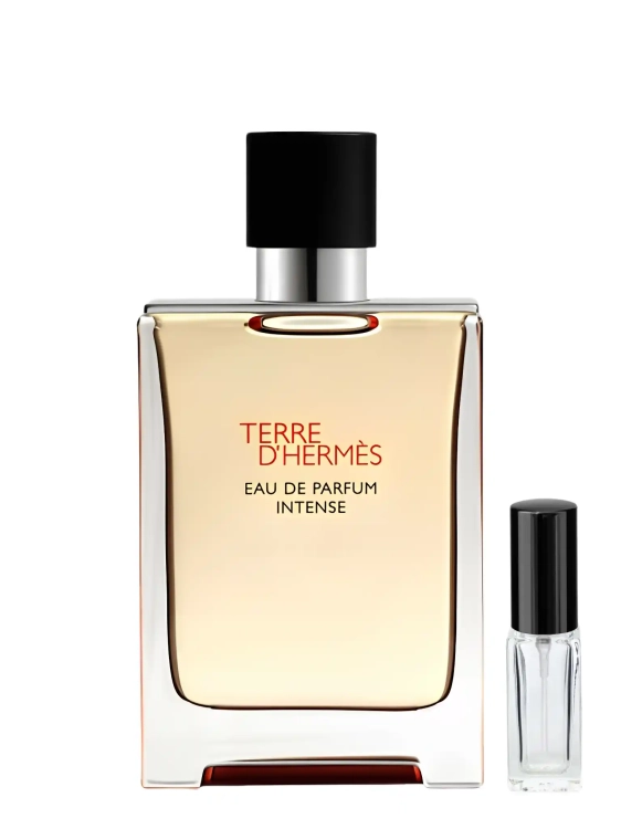 Odlewka głębokiego zapachu Terre d’Hermès Eau de Parfum Intense od Perfame. Wetyweria i cytrusy łączą się w niezwykle trwały, elegancki eliksir.