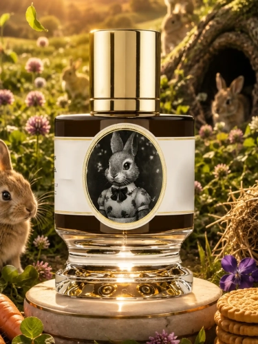 Szklana odlewka zielonego zapachu Zoologist Rabbit od Perfame. Nuty marchwi, ziół i koniczyny budują świeży, naturalny i beztroski charakter.