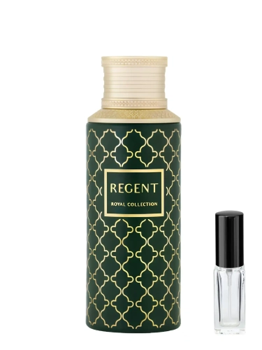 Szklana odlewka MAISON ASRAR Regent od Perfame. Cytrusowo-drzewny zapach unisex z grejpfrutem, imbirem, bergamotką i mandarynką.