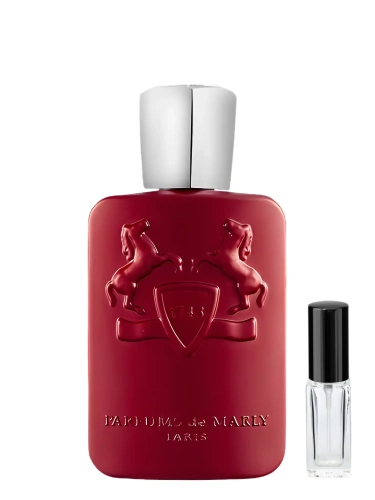Szklana odlewka Parfums de Marly Kalan od Perfame – perfumy unisex z czerwoną pomarańczą, przyprawami, lawendą i drzewem sandałowym.