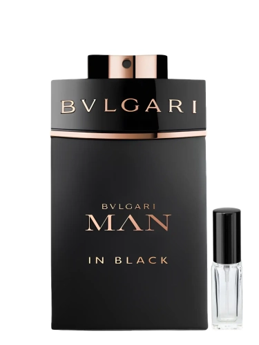 Szklana odlewka Bvlgari Man In Black od Perfame – męskie perfumy z rumem, tytoniem, skórą i ciepłymi przyprawami.